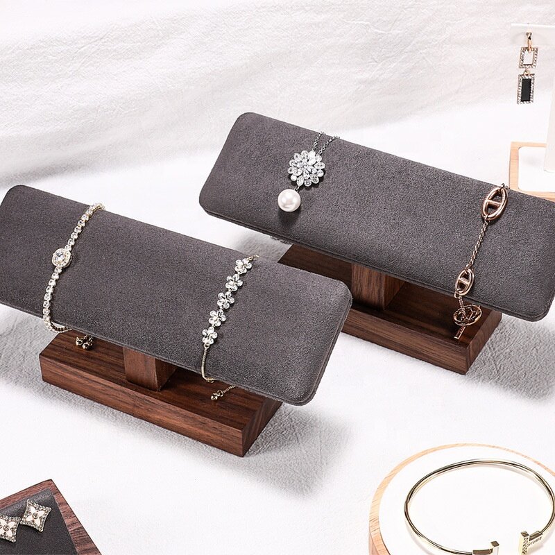 Watch Display Rack Manufacturer - OEM Custom Premium Mini Walnut Wood Bracelet