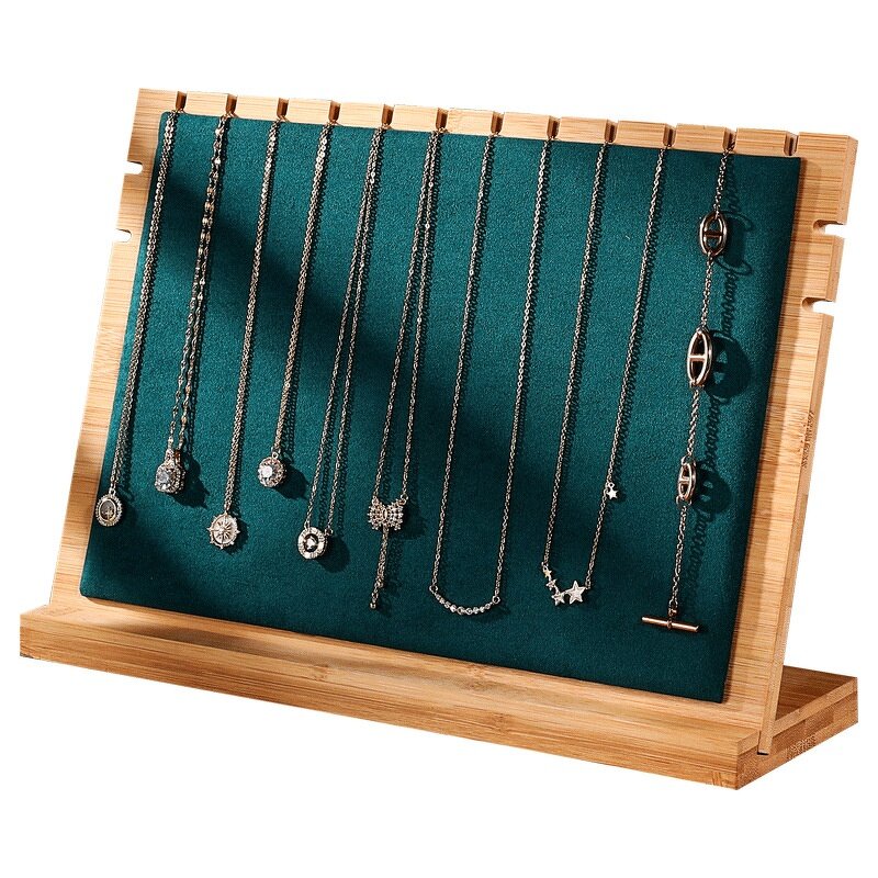 Necklace Display Stand Manufacturer - OEM Custom Detachable Bamboo Jewelry