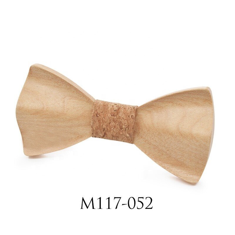 Wood Bow Tie Manufacturer - OEM Custom Decoration Sharp Corners Butterfly Knot