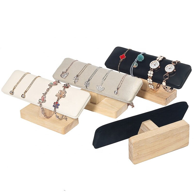 Jewelry Display Stand Manufacturer - OEM Custom Wood Watch Bracelet with Pine