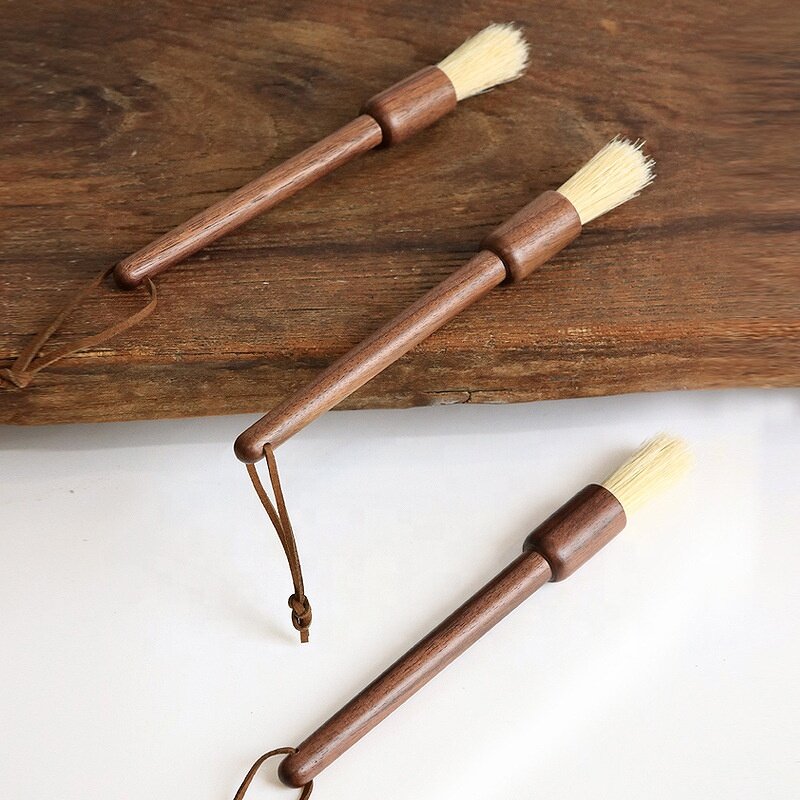 Coffee Cup Cleaning Brush Manufacturer - OEM Custom Walnut Wood Long Handle