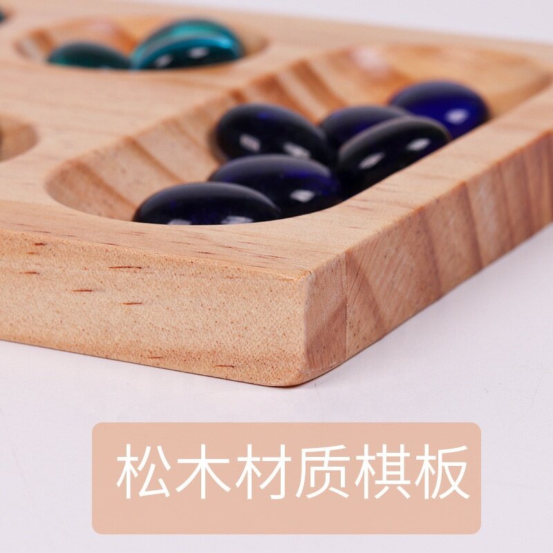 Mancala Game Manufacturer - OEM Custom Natural Pine Wood Folded