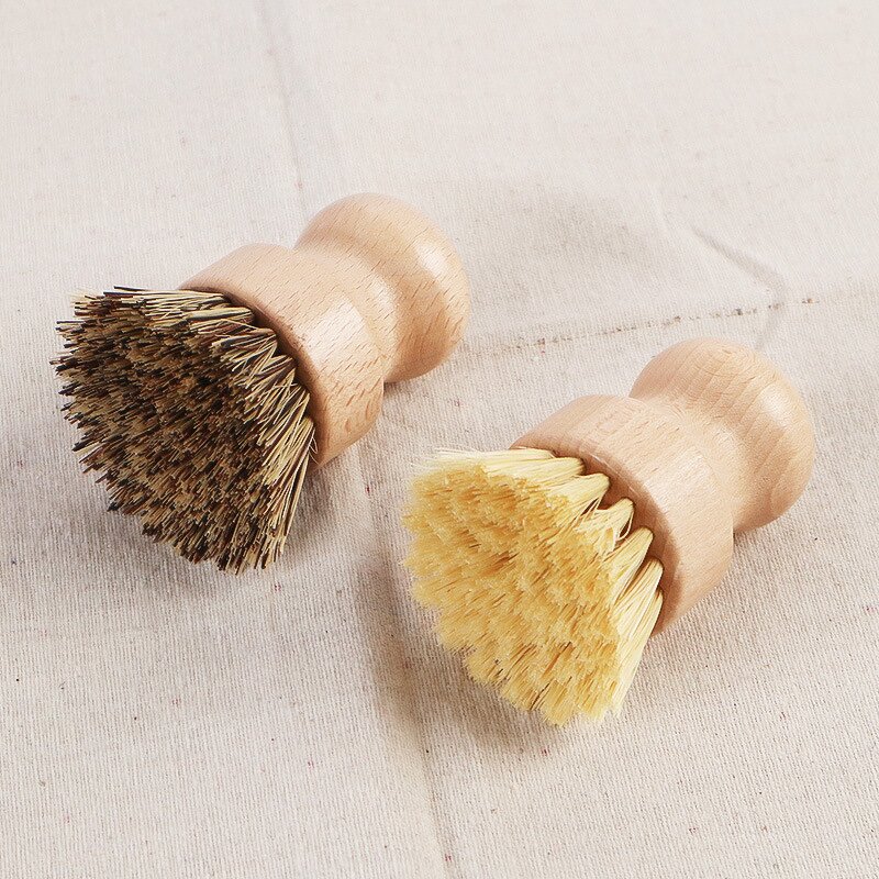 Cleaning Brush Manufacturer - OEM Custom Kitchen Wooden Handle Pot Dish Sisal