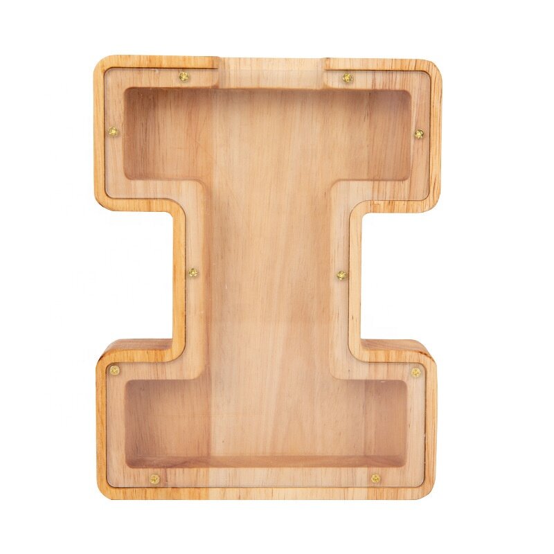 Wooden Money Box Manufacturer - OEM Custom Personalized 26 Letters Coin