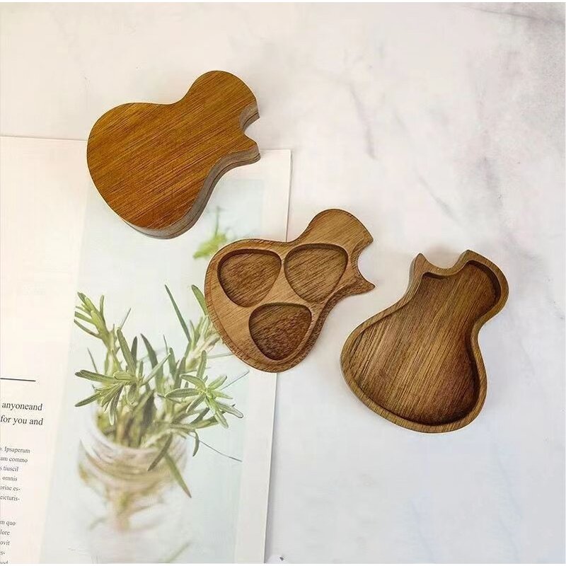 Guitar Pick Box Manufacturer - OEM Custom Guitar Shaped Wooden Craft Gift
