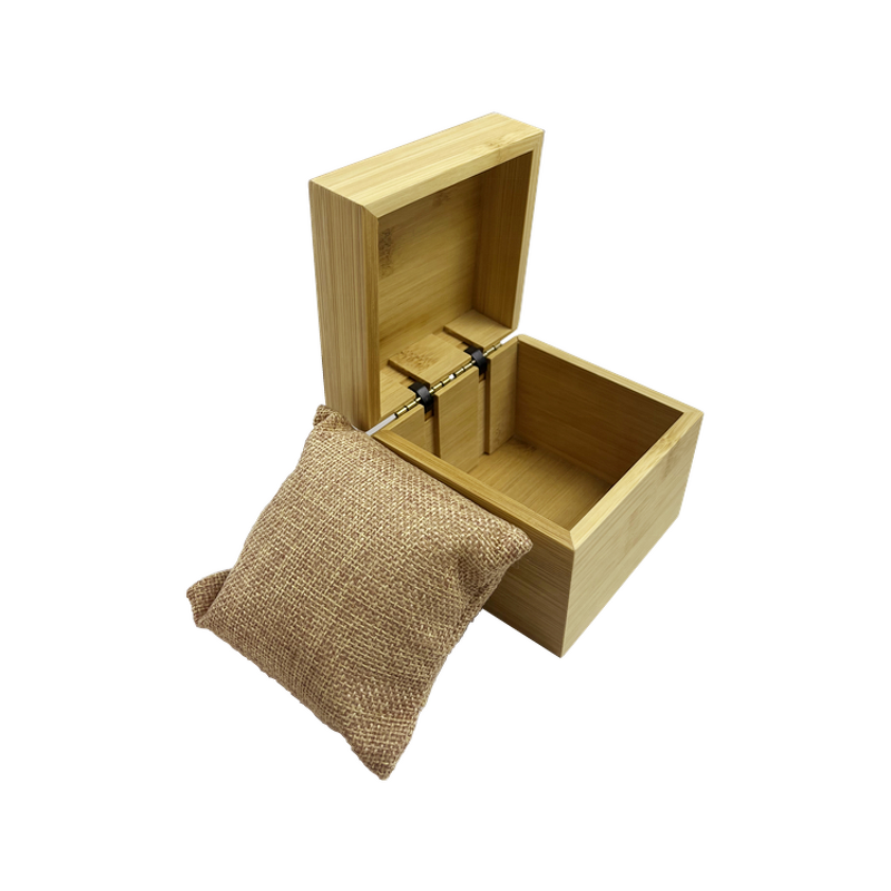 Bamboo Watch Box Manufacturer - OEM Custom Premium Square Case with Pillow