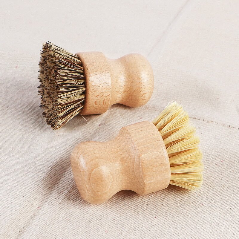Cleaning Brush Manufacturer - OEM Custom Kitchen Wooden Handle Pot Dish Sisal