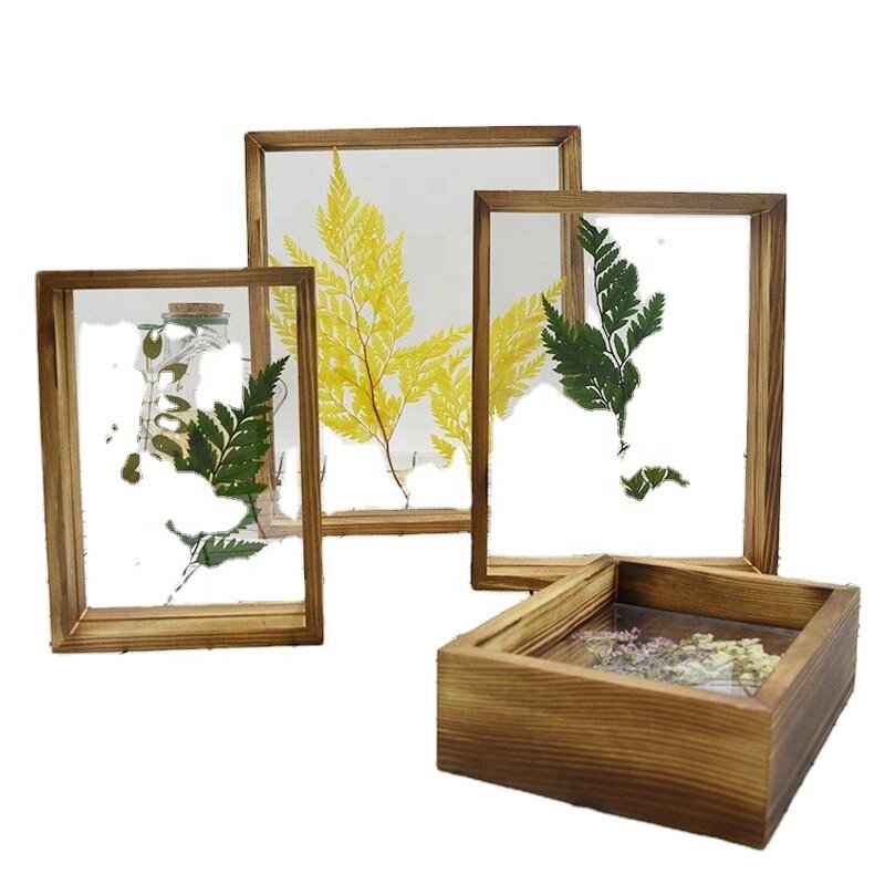 Wooden Photo Frame Manufacturer - OEM Custom 4'' Home Decorative Dried Flower