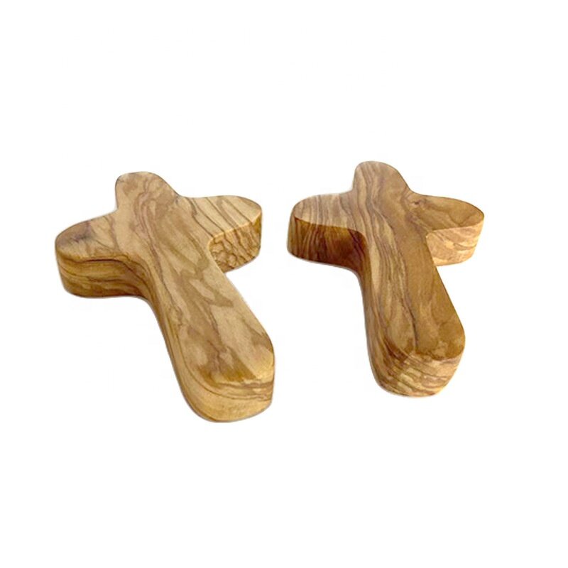 Olive Wood Cross Manufacturer - OEM Custom Small Comfort Crosses Mini Holding