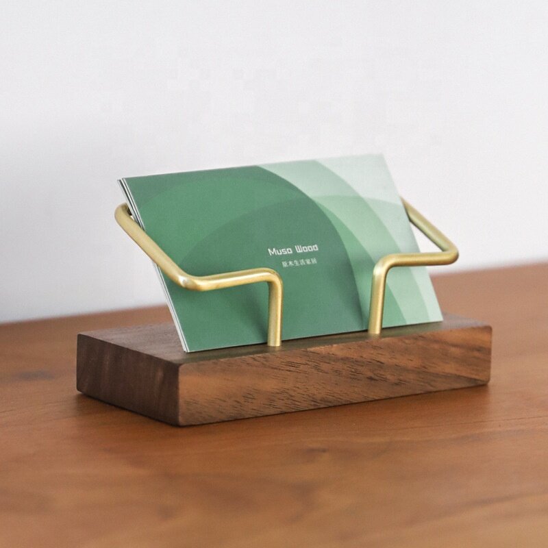 Business Card Holder Manufacturer - OEM Custom Brass Wooden Case Metal