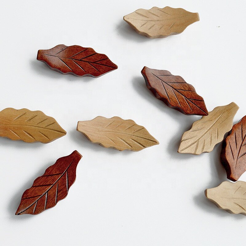 Chopsticks Holder Manufacturer - OEM Custom Creative Leaf Shaped Wooden Rest