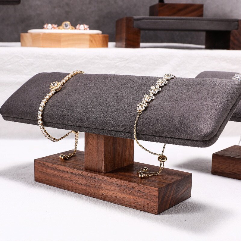 Watch Display Rack Manufacturer - OEM Custom Premium Mini Walnut Wood Bracelet