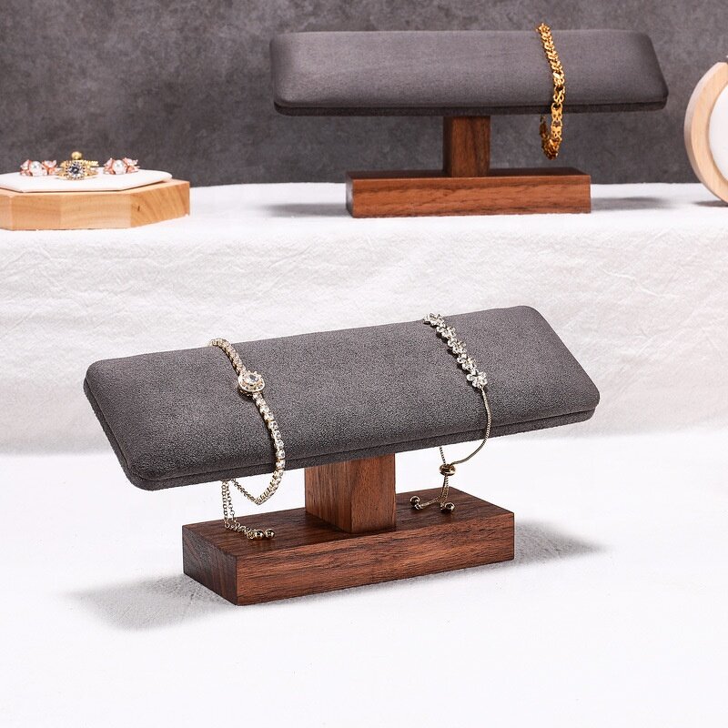 Watch Display Rack Manufacturer - OEM Custom Premium Mini Walnut Wood Bracelet