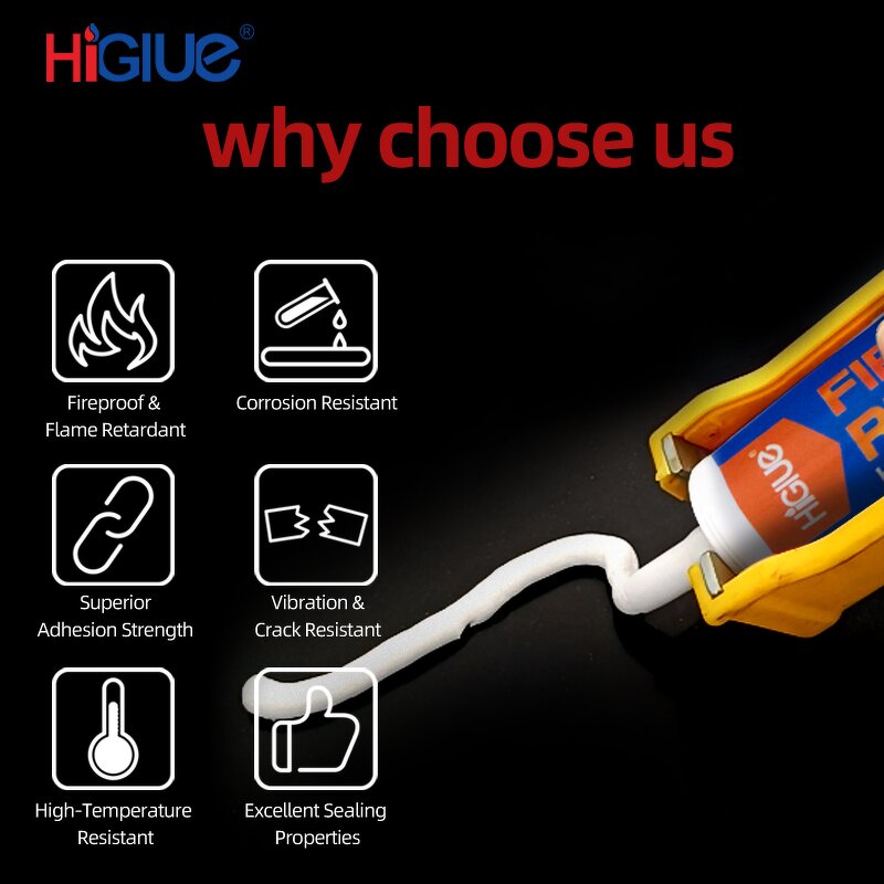 High Temperature Silicone Sealant Factory - 1700℃ Fire-resistant White Neutral for Fireplaces