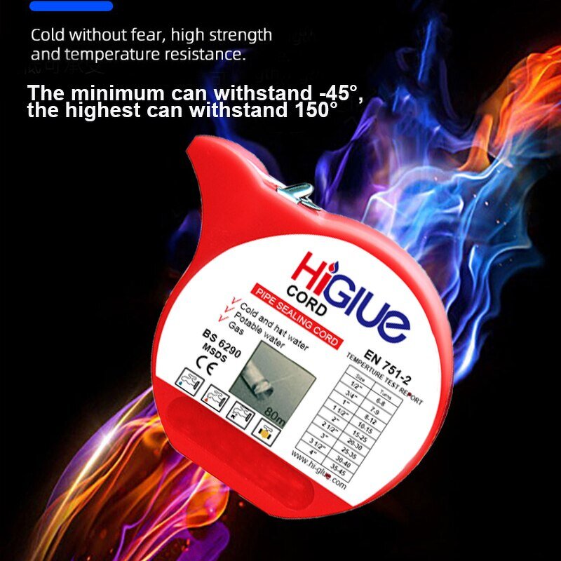 Pipe Sealing Cord Manufacturer - White Paste 160m Leak Proof for Various Metal Plumbings