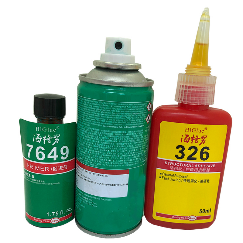 Acrylic Structural Adhesive Factory - AA 326 Yellow Super Glue for Magnet Metal Glass