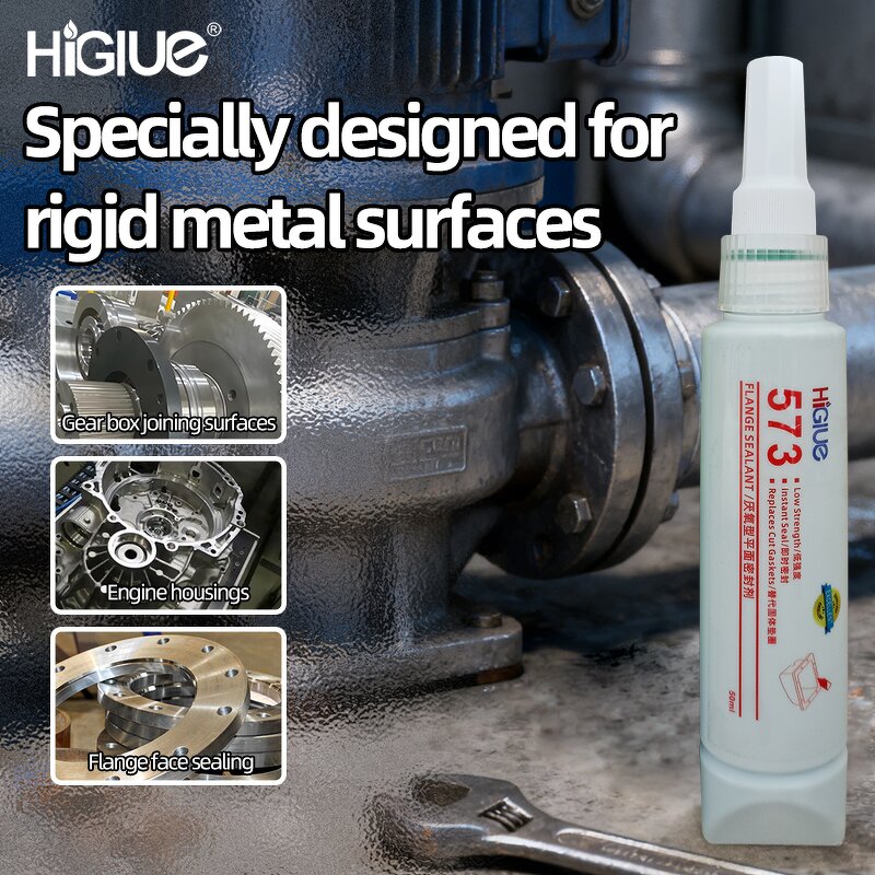 Gasket Sealant Factory - Green Anaerobic Curing for Flanges Metal Surfaces