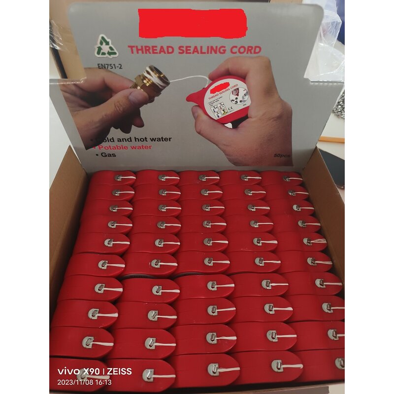 Pipe Sealing Cord Supplier - High Temperature Resistant 20m 50m 160m for Water Gas Leak