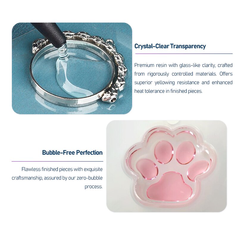 UV Resin Supplier - Transparent Low Odor Fast Curing for Jewelry Making DIY Crafts