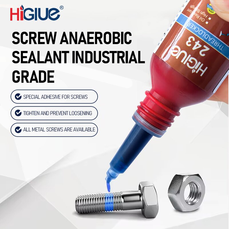 Anaerobic Threadlocker Manufacturer - Blue 10ml 50ml Oil Resistance Medium Strength