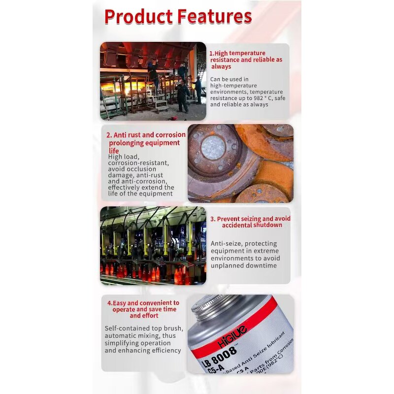 Copper Antiseize Factory - High Temperature Lubricant Grease Excellent Corrosion Resistance