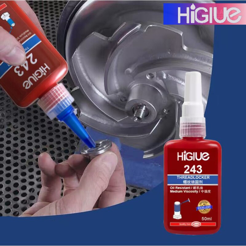 Anaerobic Threadlocker Manufacturer - Blue 10ml 50ml Oil Resistance Medium Strength