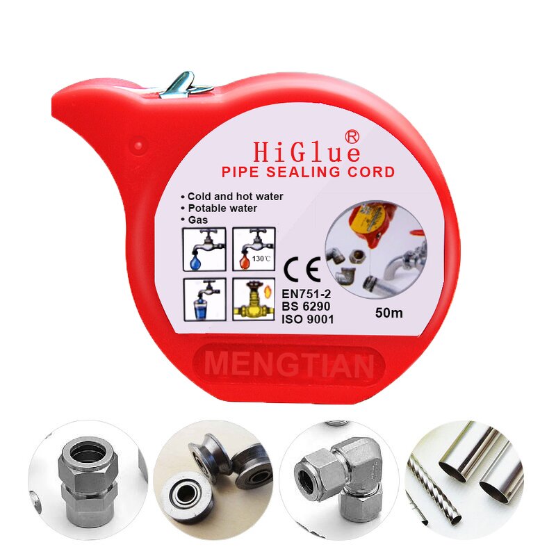 PTFE Sealing Cord Supplier - 160m 80m Heat Resistant Full Pressure for Water Gas Fire Pipes