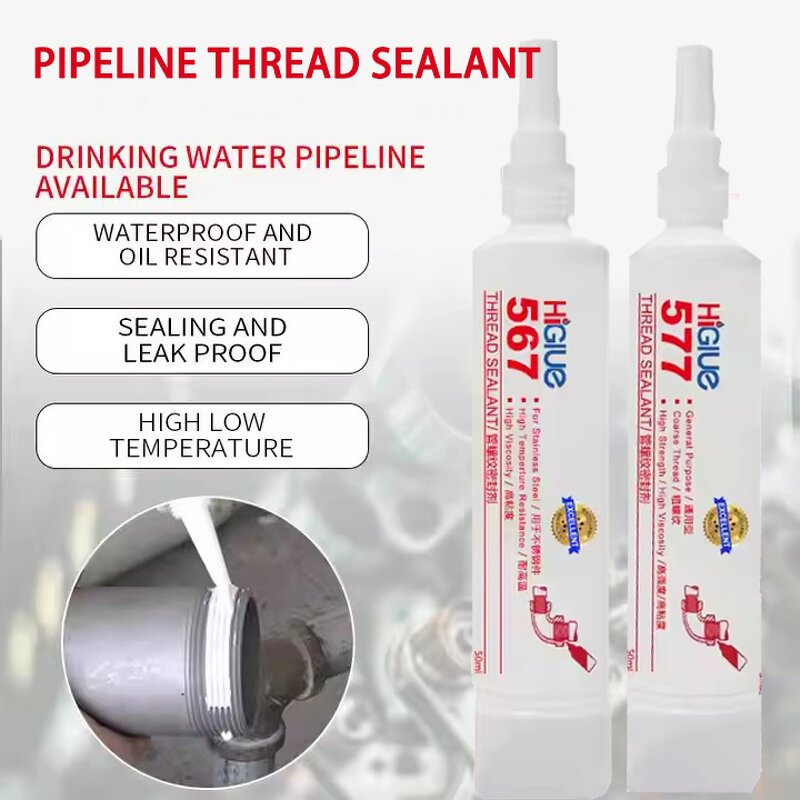 Thread Sealant Manufacturer - Medium Strength 50ml 250ml for Metal Pipes Fittings