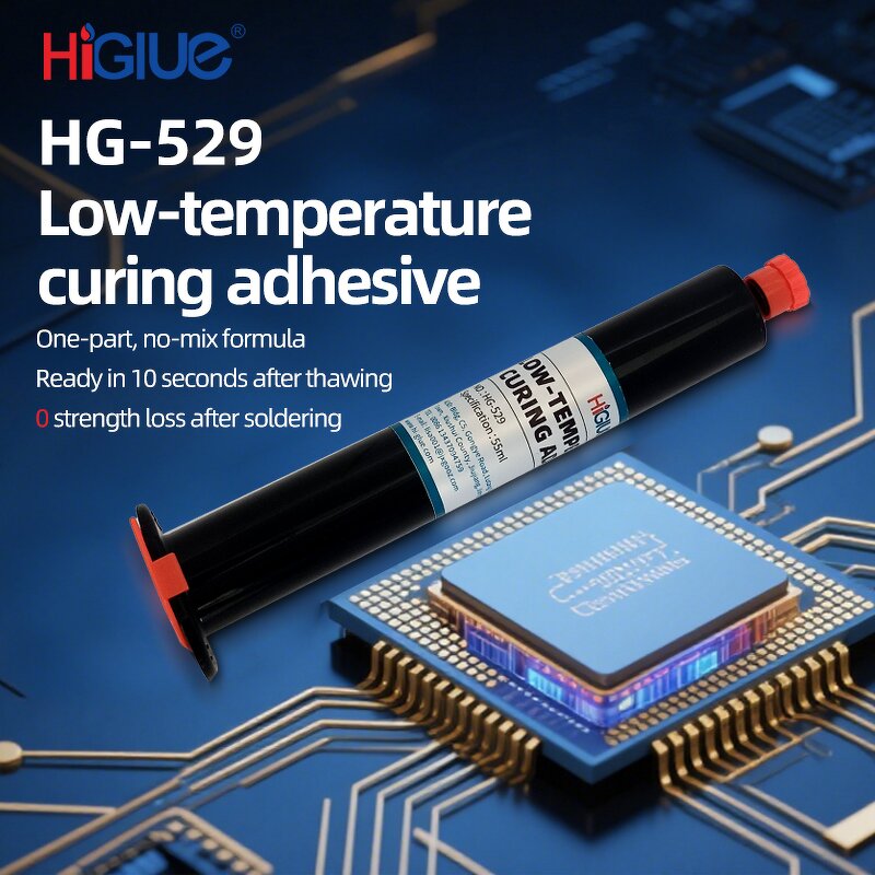 Low Temperature Curing Adhesive Supplier - HG529 for Electronic Parts PCB Board LED
