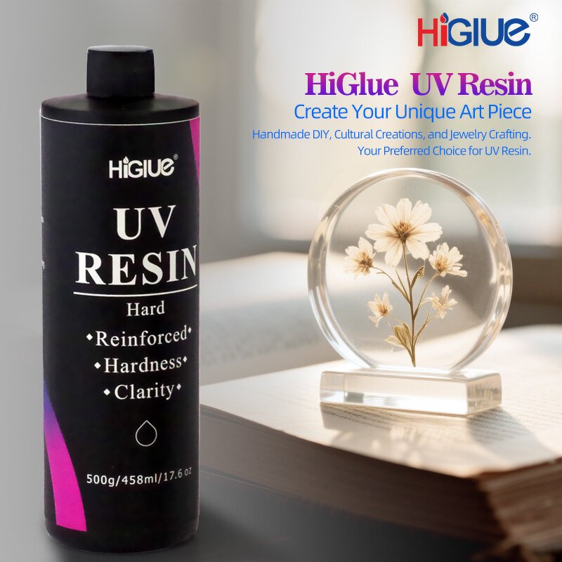 UV Resin Factory - Crystal Clear Hard 16oz Bubble-free for Art Pendant Press Flower DIY