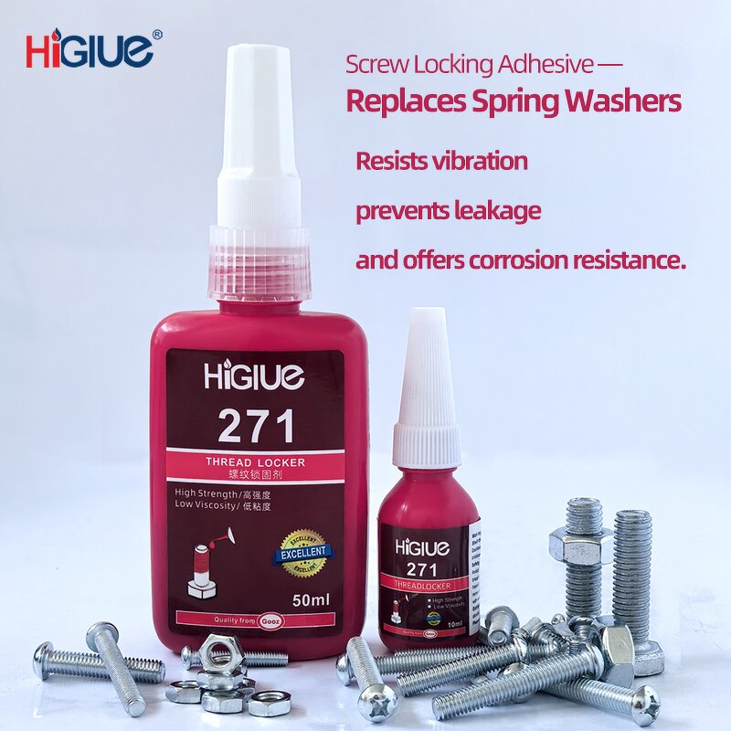 Thread Locking Sealant Manufacturer - Red Low Viscosity Vibration Resistant for M36 Below