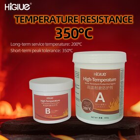 High Temperature Epoxy Factory - 500g 10kg Grey Black 350℃ Ceramic Bead Filled Wear Compound