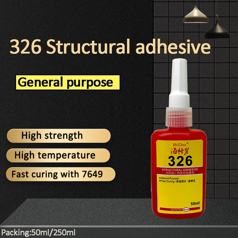 Acrylic Structural Adhesive Factory - AA 326 Yellow Super Glue for Magnet Metal Glass