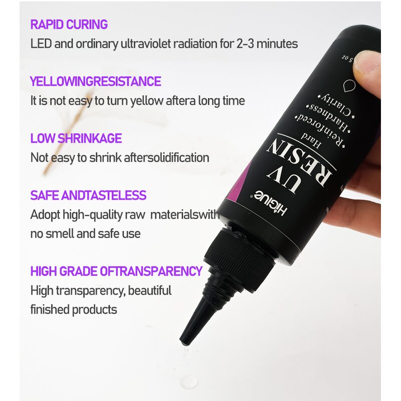 UV Resin Supplier - Transparent Low Odor Fast Curing for Jewelry Making DIY Crafts