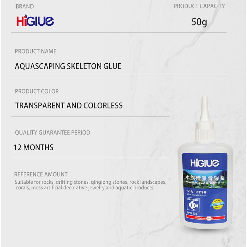 Aquarium Glue Supplier - Factory Wholesale Instant Adhesive for Aquascaping Stone Glue