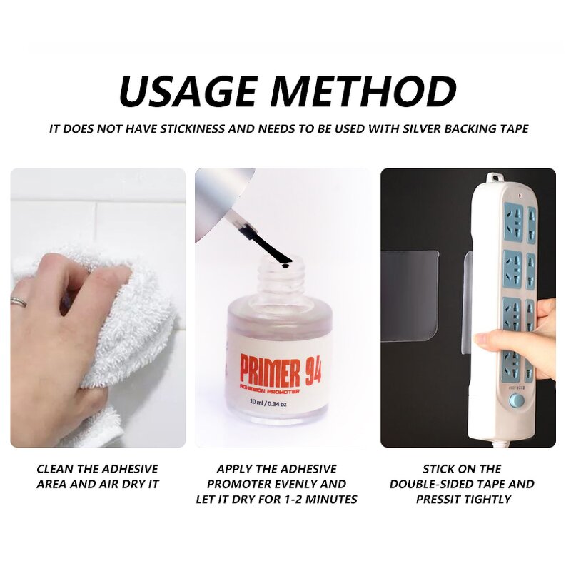 Primer 94 OEM Supplier - 946ml 2ml 10ml for Surface Adhesive Painting Metal Plastic Vinyl