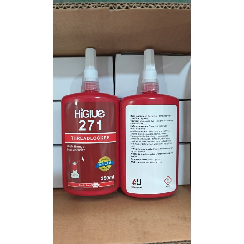 Screw Locking Agent Factory - Permanent 271 for Threaded Fasteners 10ml 50ml 250ml