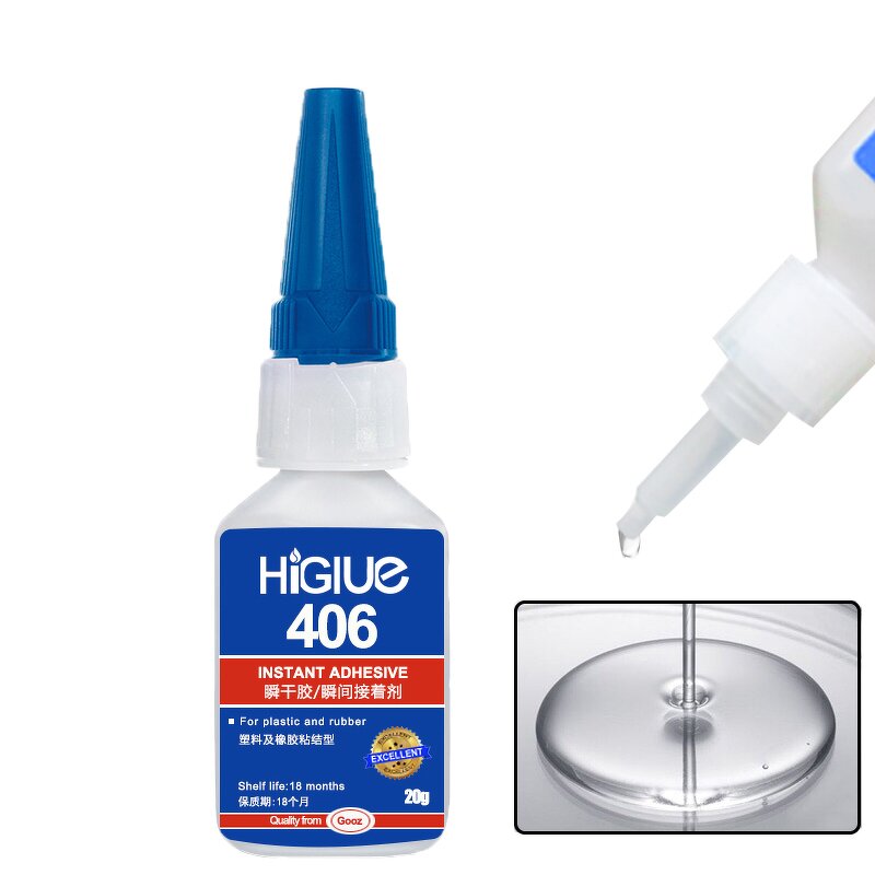 Instant Adhesive Manufacturer - HiGlue 401 406 480 for Wood Paper Leather Fabric Diverse Materials