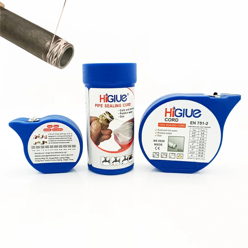 Plumbing Pipe Sealant Supplier - White PTFE Sealant Cord Tape for Water Gas Leak Fix