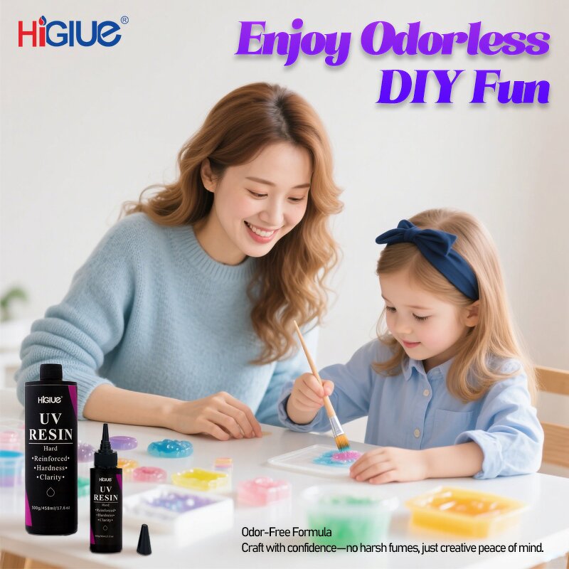 UV Curing Resin Supplier - Hard Transparent Bubble-free for DIY Flower Blocks Jewelry