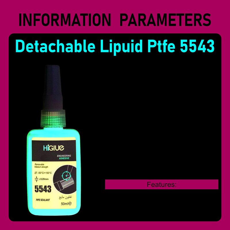 Pipe Thread Sealant Factory - Blue Red Liquid PTFE for Water Gas Oil Pipe