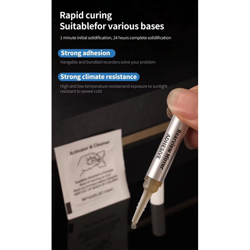 Mirror Adhesive Kit Manufacturer - Quick Cure Heat Shock Resistant for Cars