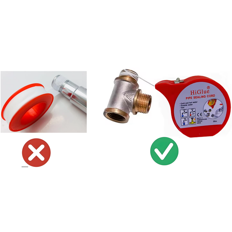 PTFE Thread Sealing Cord Supplier - High Temperature Resistant for Water Gas Pipes