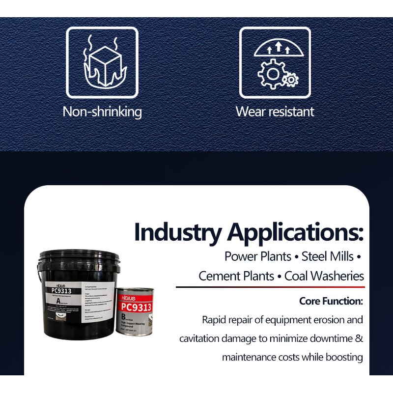 Epoxy Wearing Compound Factory - Anti-rust Super Wear-resistant Putty 10kg for Mining