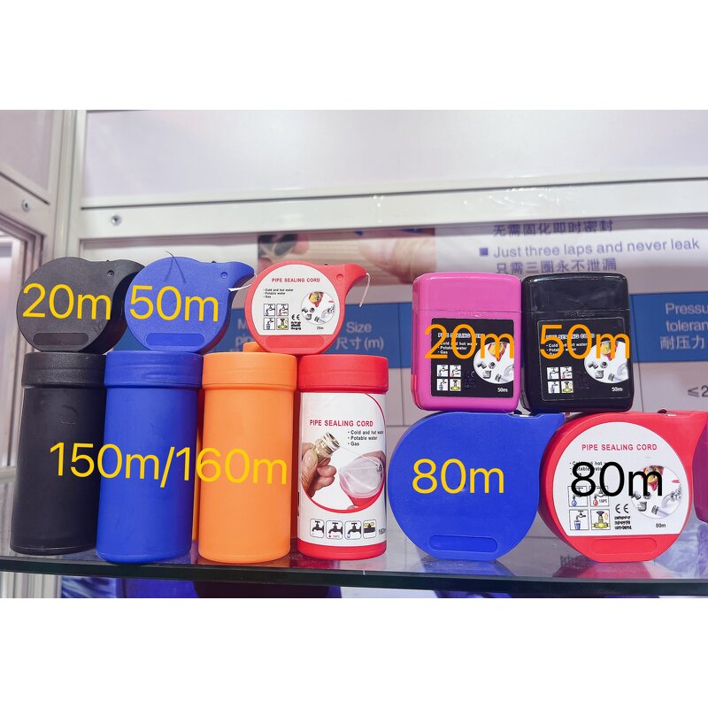 Thread Sealing Tape Supplier - 20m 50m 160m Cord for Water Gas Plumbing Connections