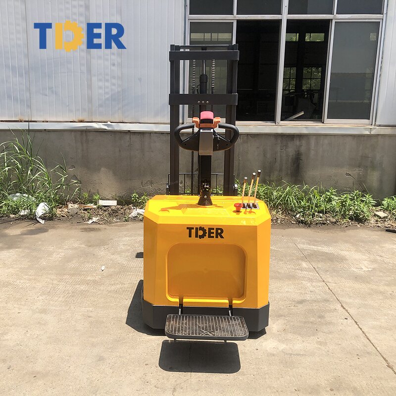 Electric Stacker Manufacturer - TDER 1-1.5 Ton Stand up Stacker for Sale