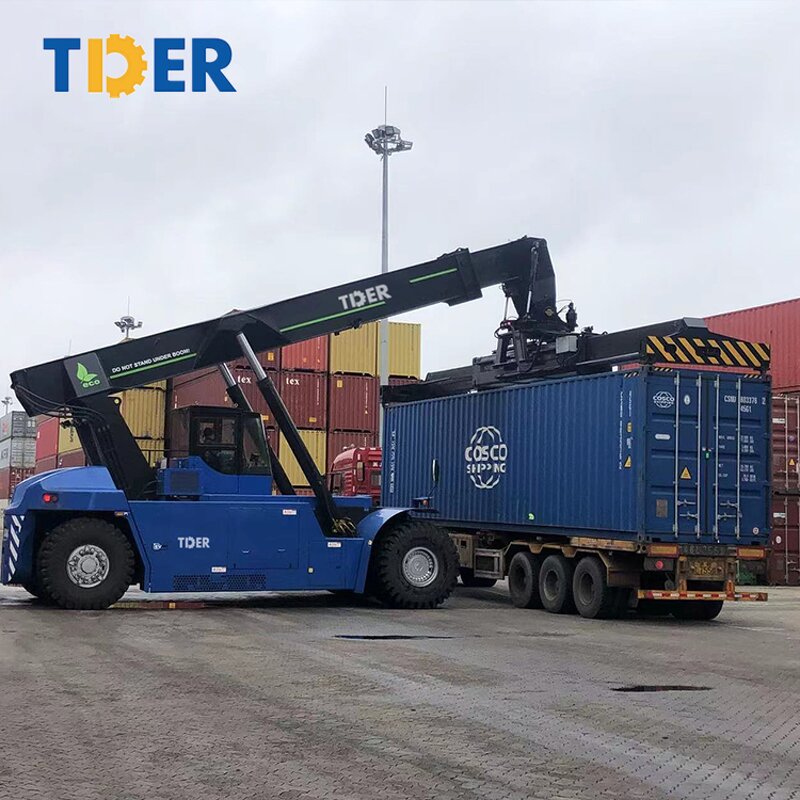 Reach Stacker Manufacturer - TDER 45 Ton Port Container Stacking Forklift