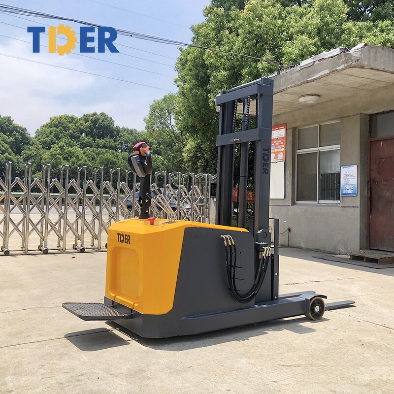 Electric Stacker Manufacturer - TDER 1-1.5 Ton Stand up Stacker for Sale