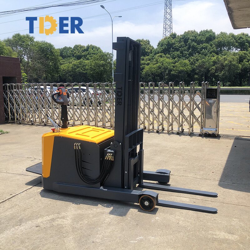 Electric Stacker Manufacturer - TDER 1-1.5 Ton Stand up Stacker for Sale