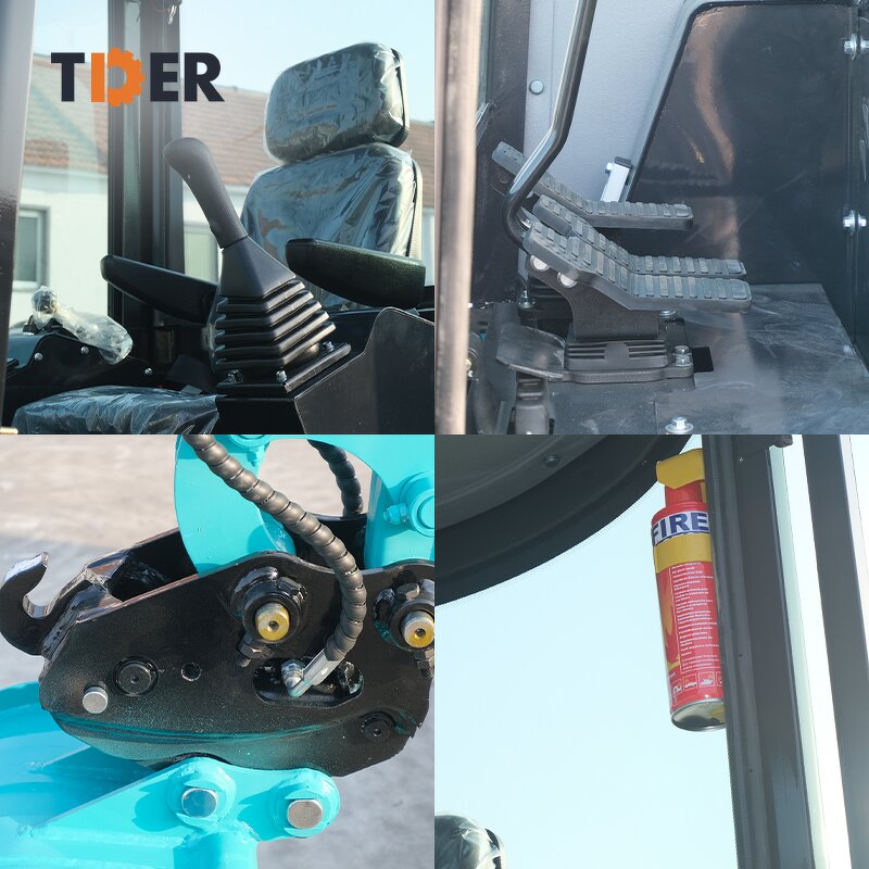 Mini Excavator Manufacturer - TDER Brand New 1.8-2 Tons Hydraulic with Cabin